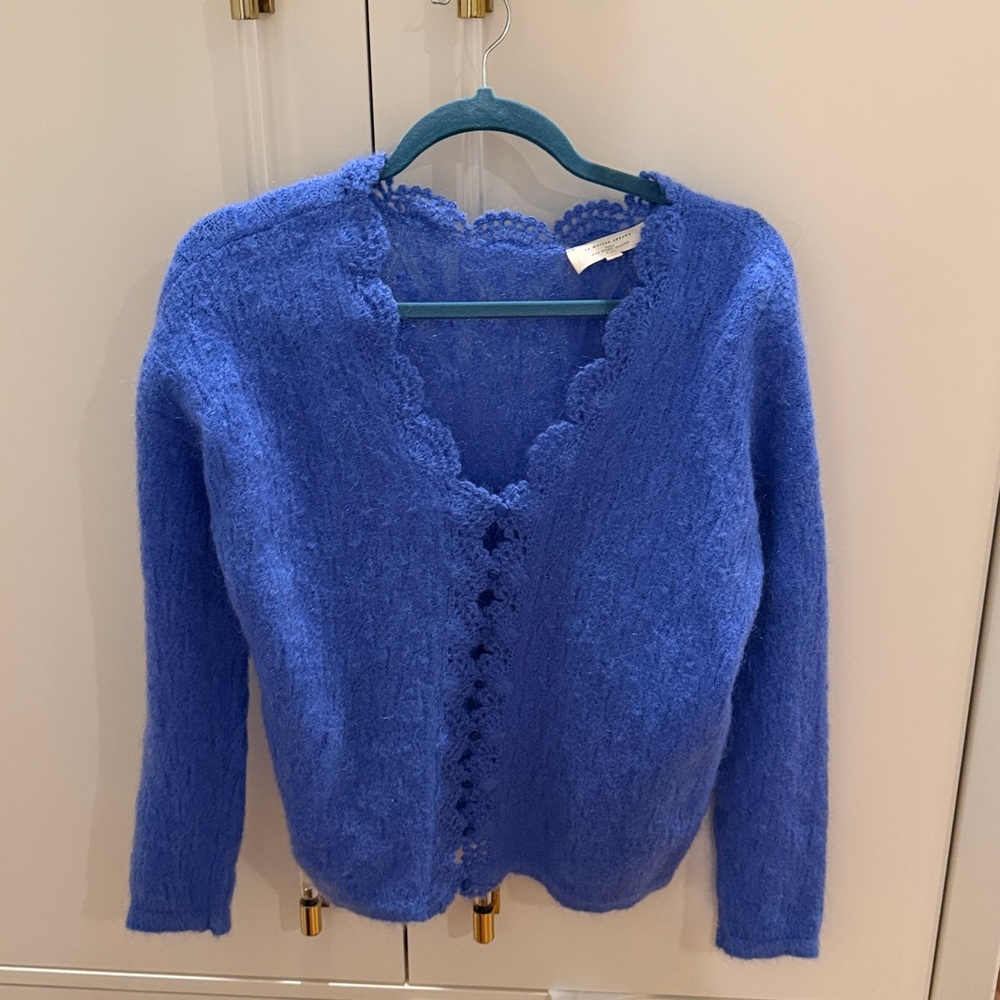 Sezane Royal Blue Women's Cardigan